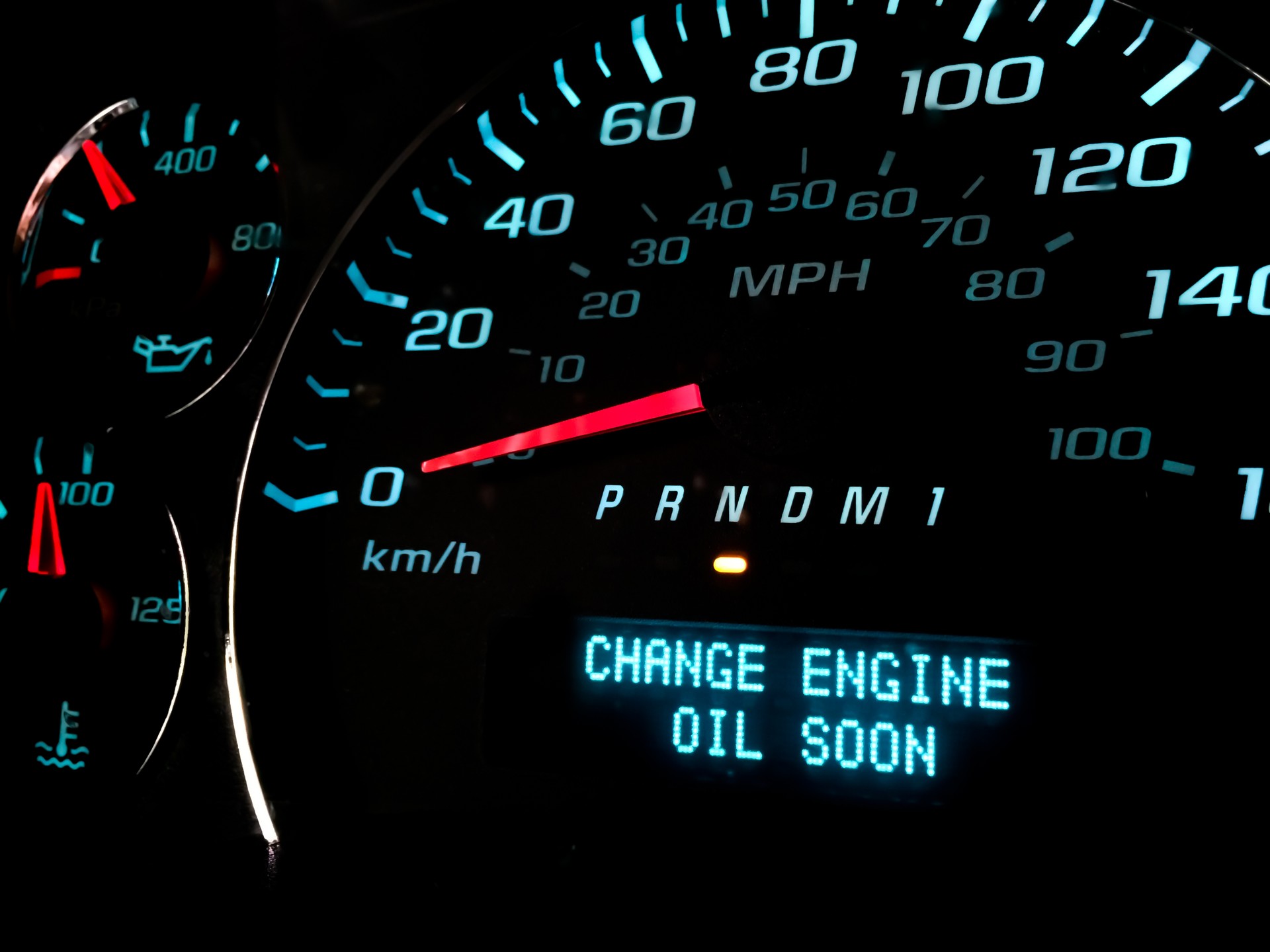 Change Oil soon warning light